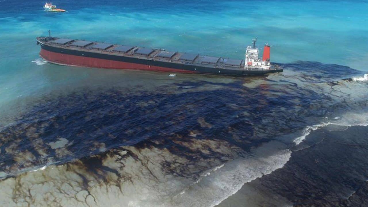 Oil Spill From Ship